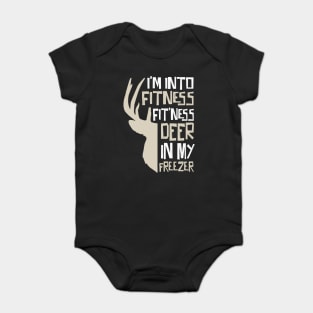 Fitness Deer In My Mouth Baby Bodysuit